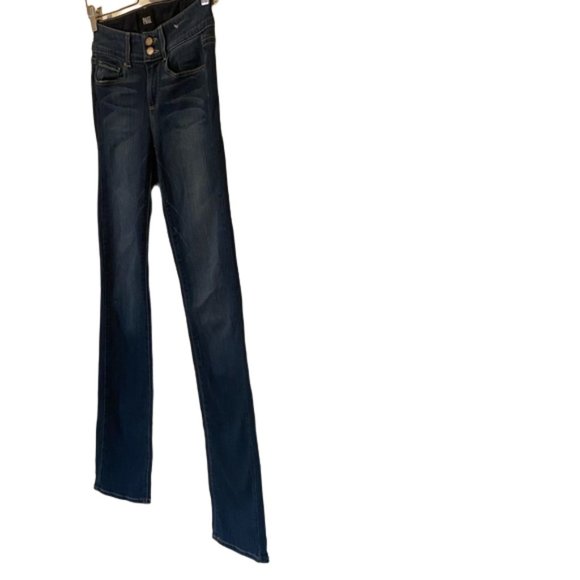 Paige Hidden Hills Mid Rise Straight Leg Dark wash Jeans Size 25 - Picture 4 of 14